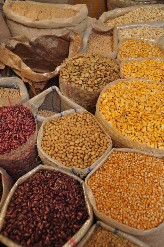 Mercado de Comidas em Otavalo, no Equador